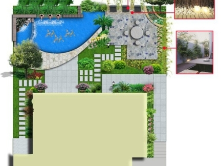 別墅唯美庭院設(shè)計圖